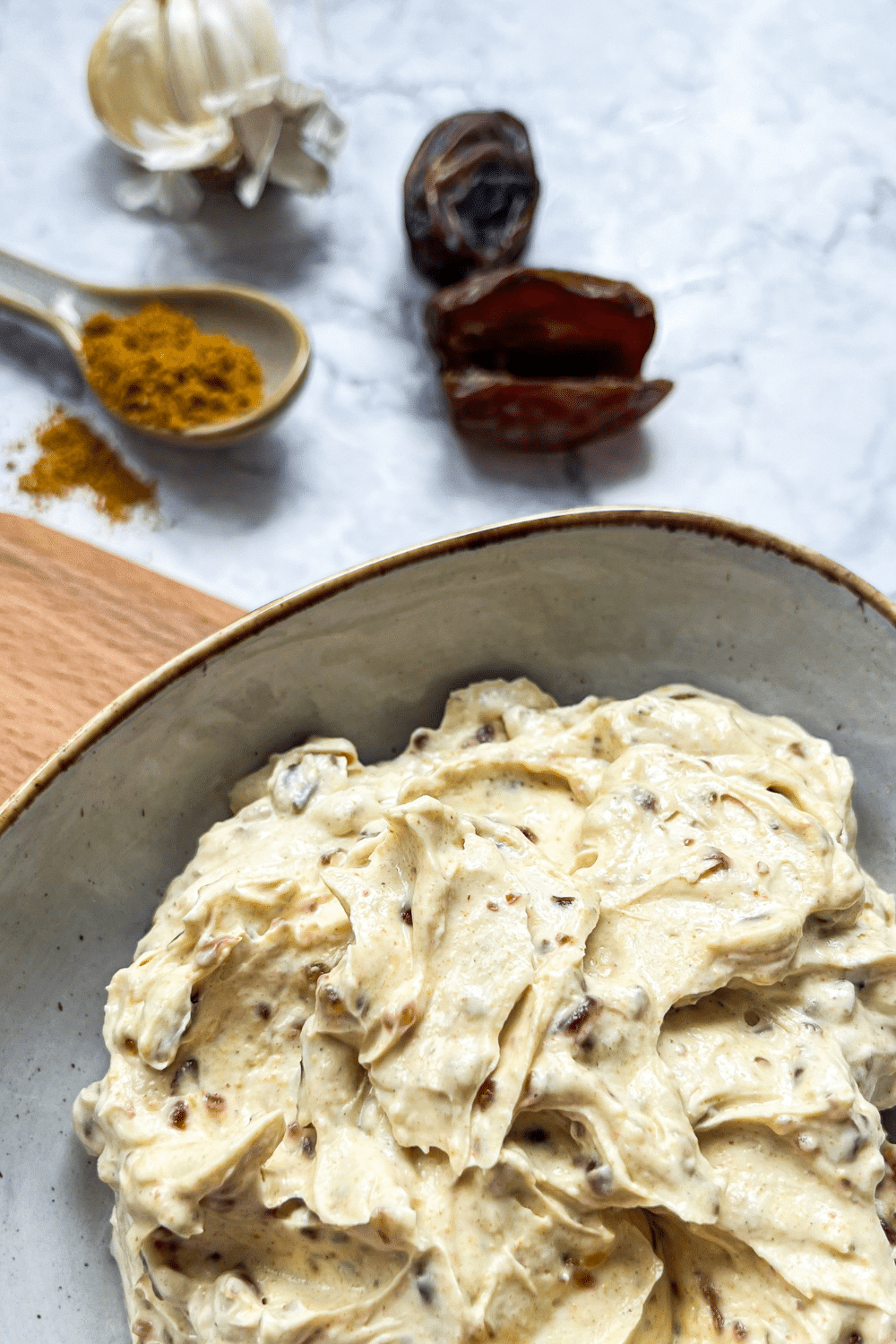 Dattel Curry Dip nah Hummus Rezept für Aufstrich
