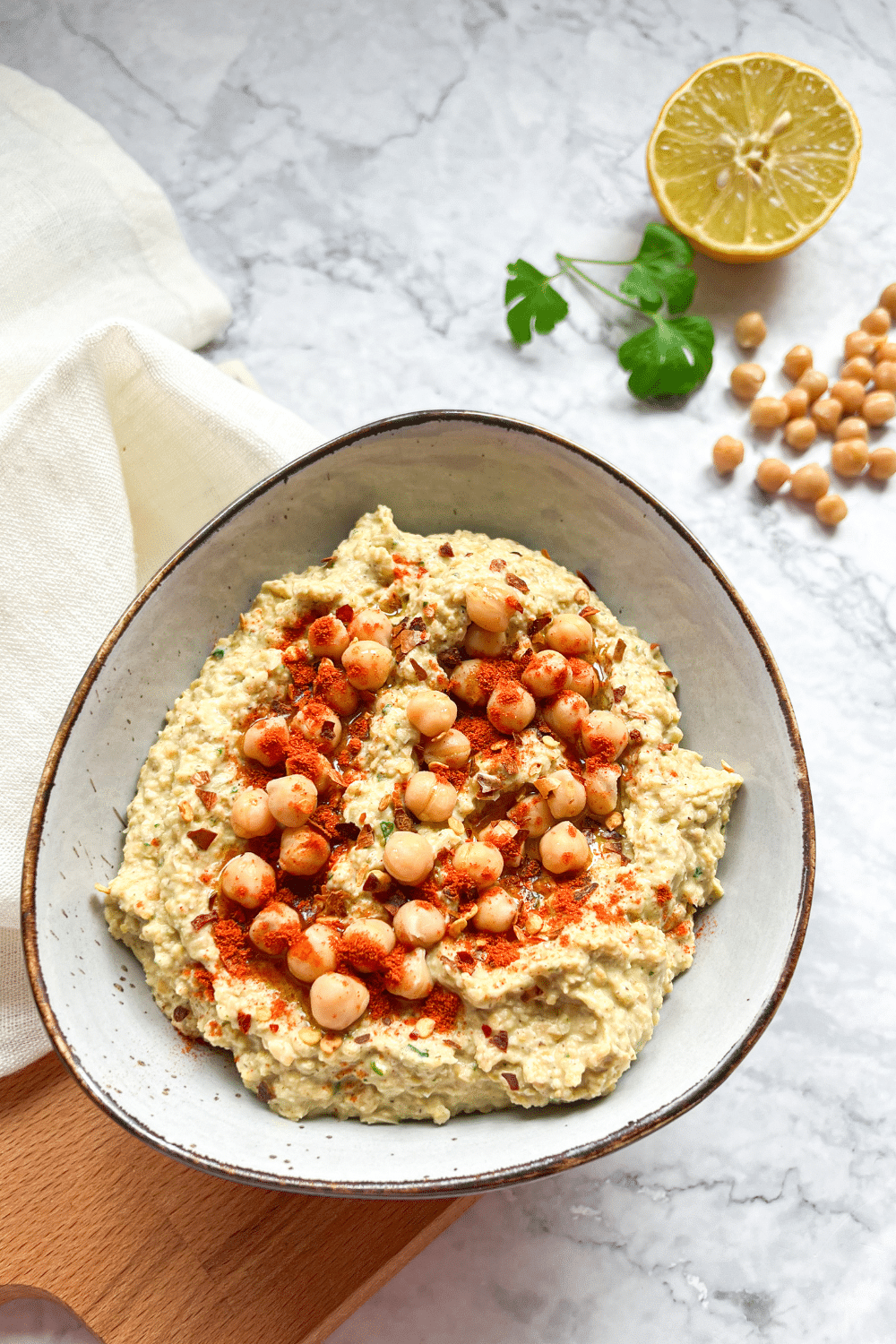 Hummus Rezept für den leckeren Aufstrich aus Kichererbsen