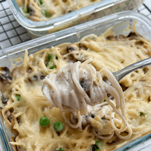Spaghetti Fungi Auflauf